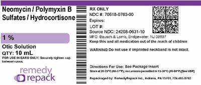 Neomycin   Polymyxin B Sulfates   Hydrocortisone 70518 0763 00